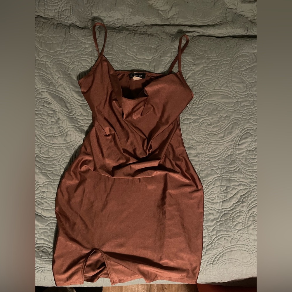 PrettyLittleThing Multicolored Spaghetti Strap Mini Slip Dress
